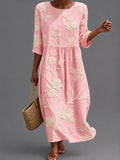 Vestido informal de mujer con estampado floral.