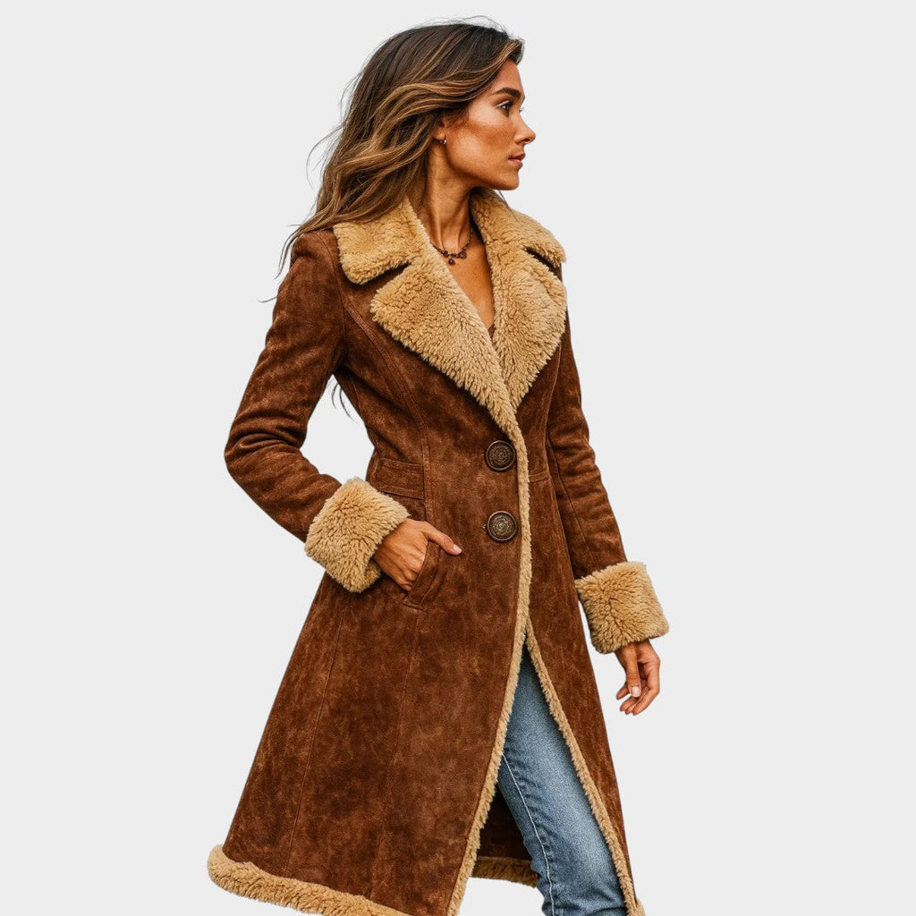 Edda™ | Abrigo largo de estilo vintage