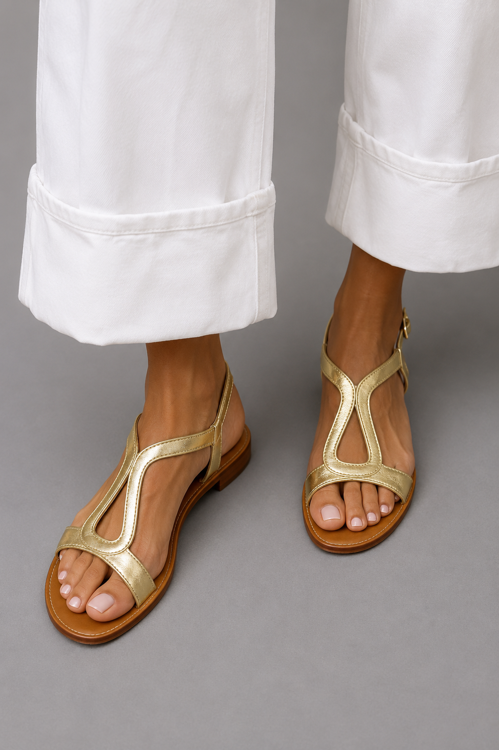 Trinidad™ | Sandalias Planas de Tiras Cruzadas