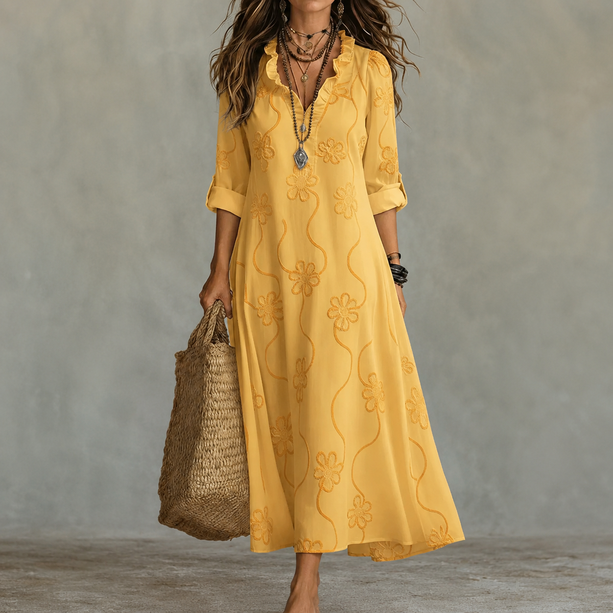 Bonifacia™ | Vestido Largo Fluido