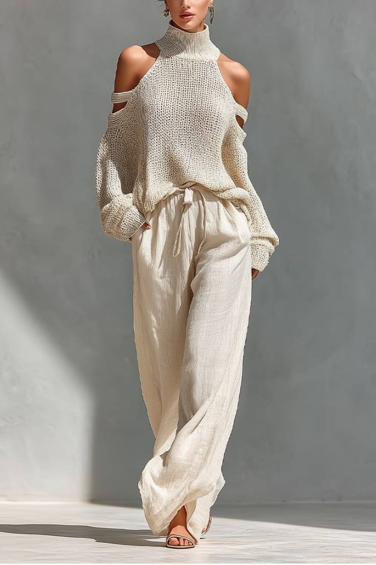 Camila | Conjunto de tendencia en punto y lino