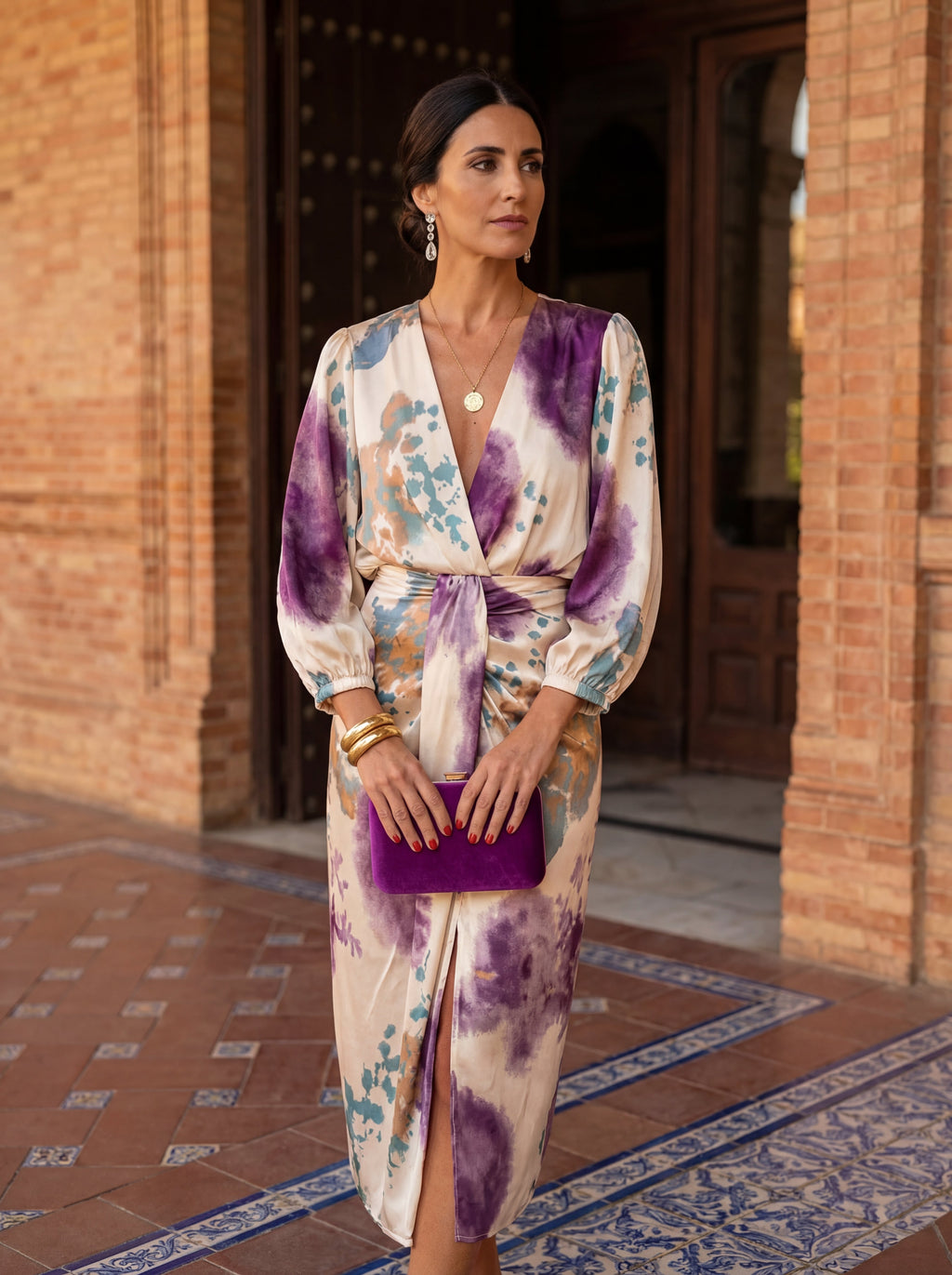 Valeria™ | Vestido Satinado Cruzado