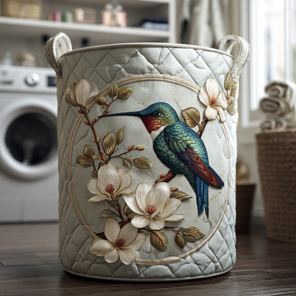 Margarita™ | Cesta Acolchada Colibrí y Encaje