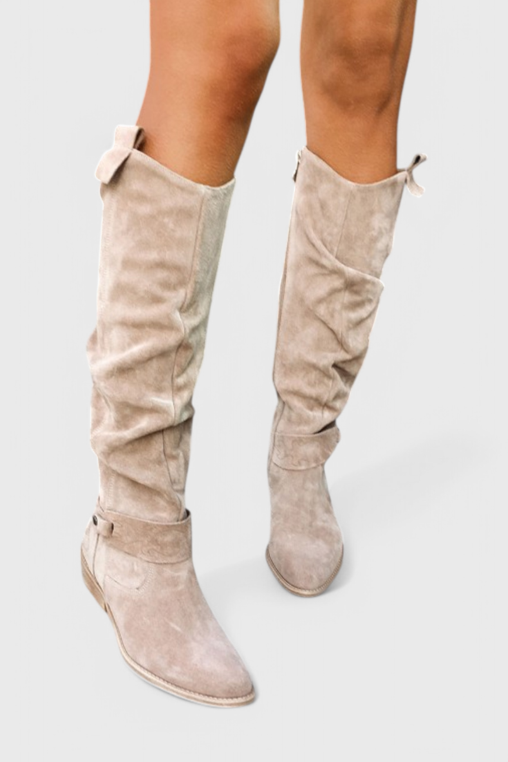 Celine Botas Altas de Estilo Retro