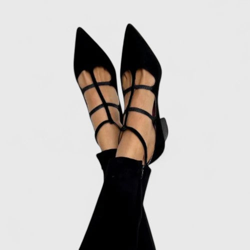 Natalia™ | Tacón Elegante con Tiras Cruzadas