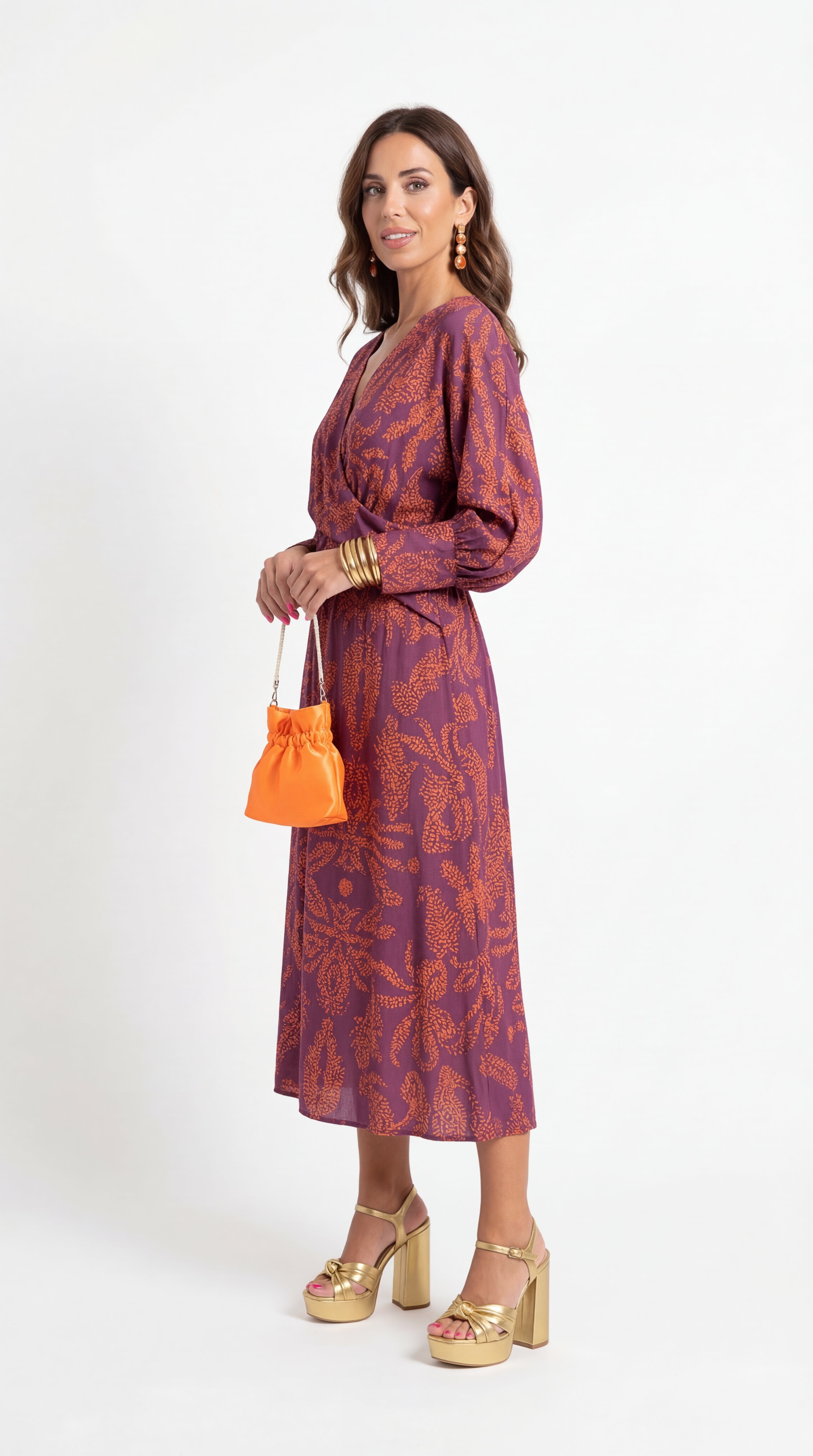 Isadora™ | Vestido Midi Estampado