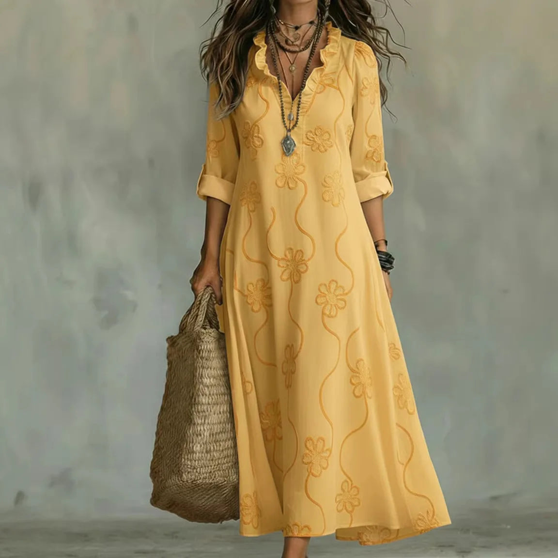 Bonifacia™ | Vestido Largo Fluido