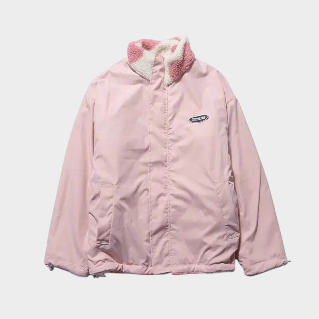 Dianne™ | Chaqueta reversible con estampado de corazones y diseño cómodo