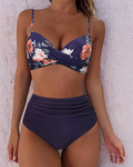 Edelmira™ | Bikini de tiro alto con top cruzado