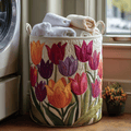 Liliana™ | Cesta Acolchada Tulipanes