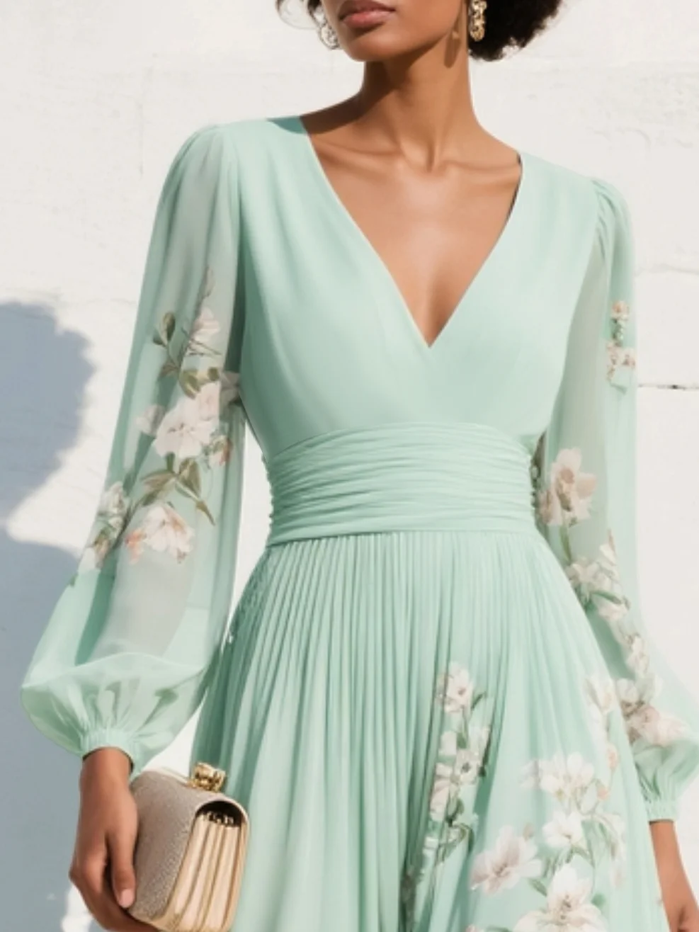 Coral™ | Vestido Midi con Estampado Floral