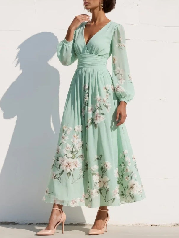 Coral™ | Vestido Midi con Estampado Floral