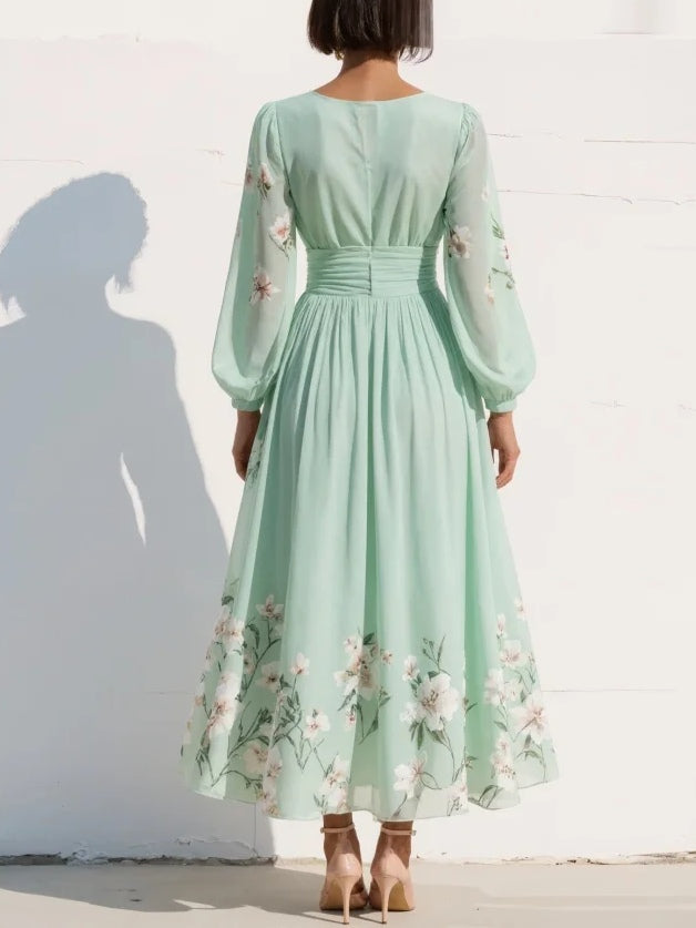 Coral™ | Vestido Midi con Estampado Floral