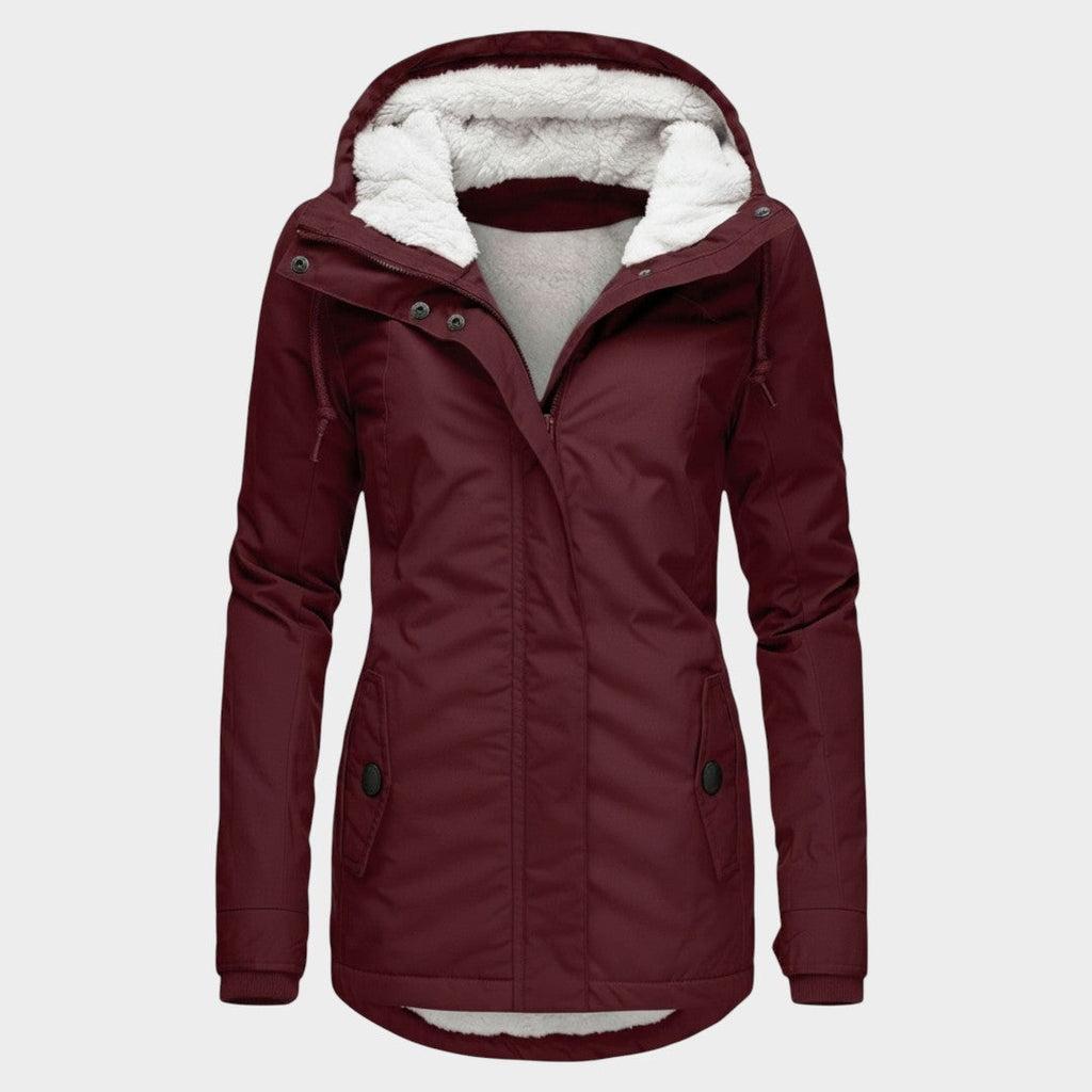 Anna™ | Chaqueta otoñal larga de felpa