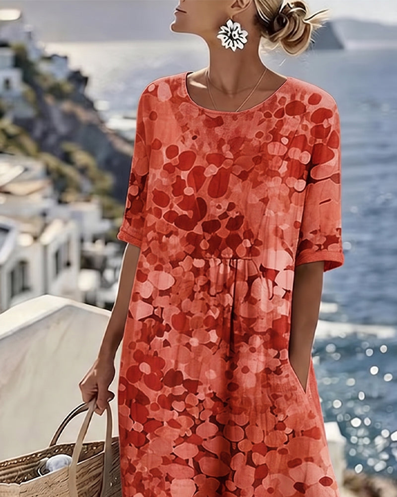 Nicolasa™ | Vestido Midi Floral Corte A