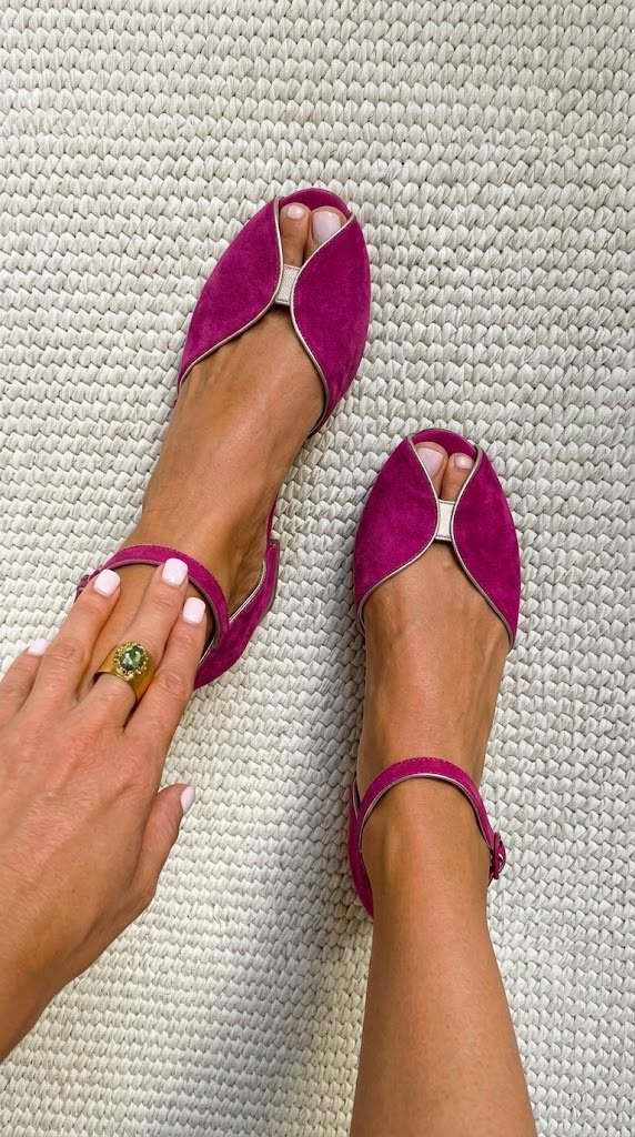 Azucena™ | Sandalias Planas de Ante