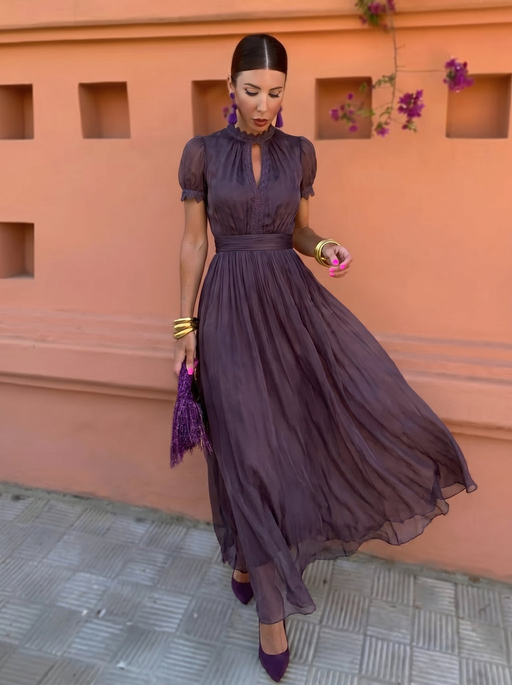 Cayetana™ | Vestido Largo de Gasa