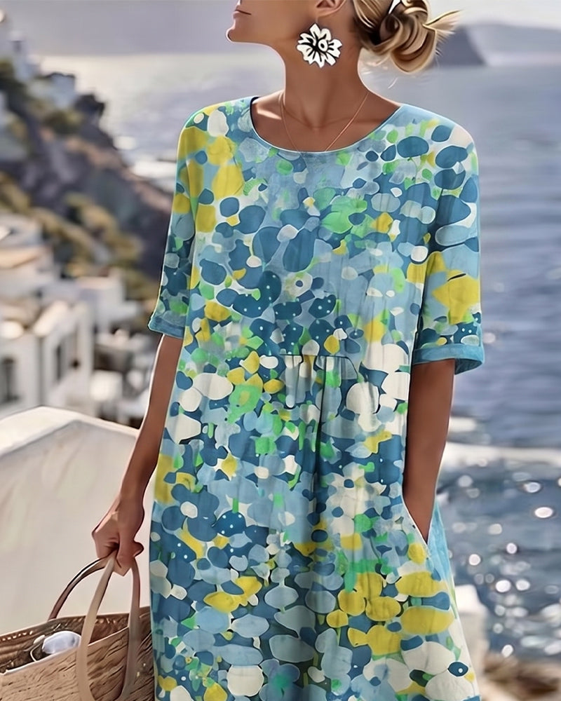 Nicolasa™ | Vestido Midi Floral Corte A