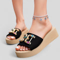 Evelysa | Sandalias con brillo