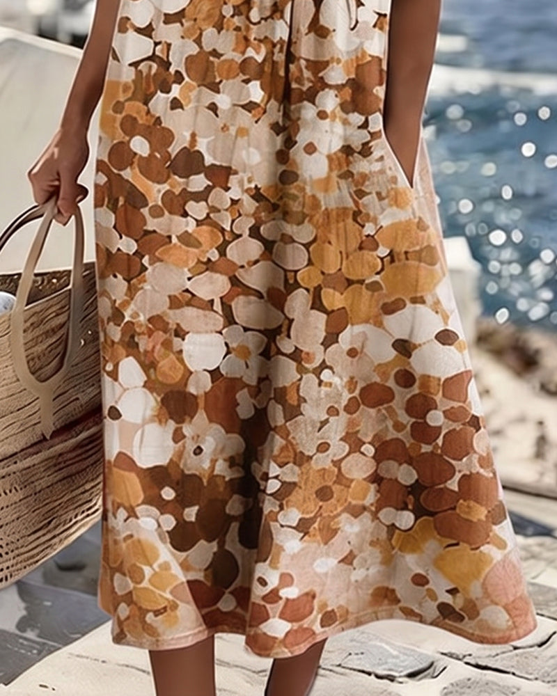 Nicolasa™ | Vestido Midi Floral Corte A