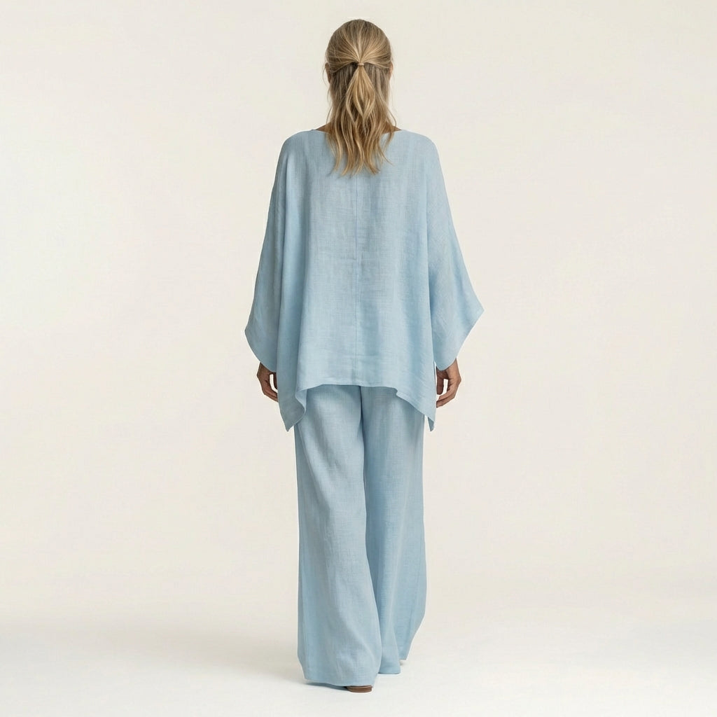 Ramona™ | Conjunto Boho de Lino de Dos Piezas