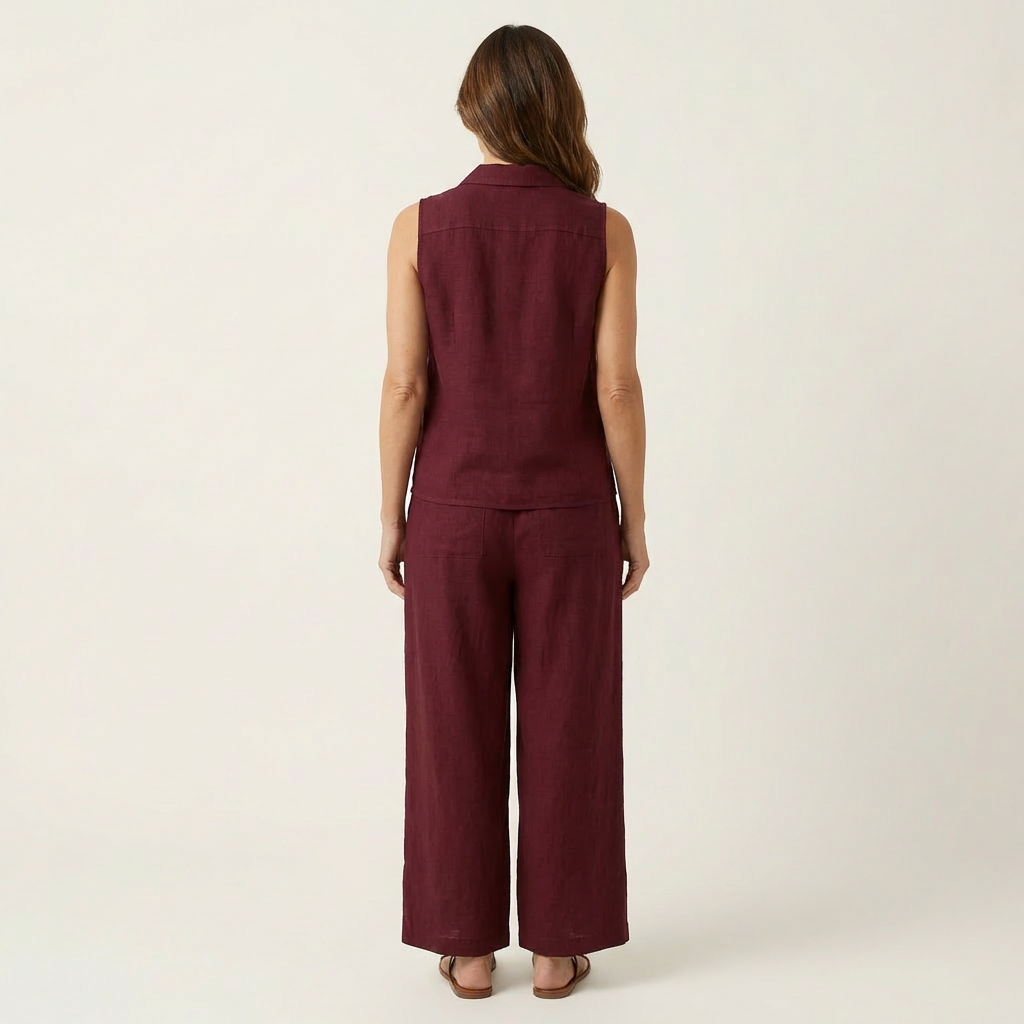 Honorata™ | Conjunto de Top Cruzado y Pantalón Ancho