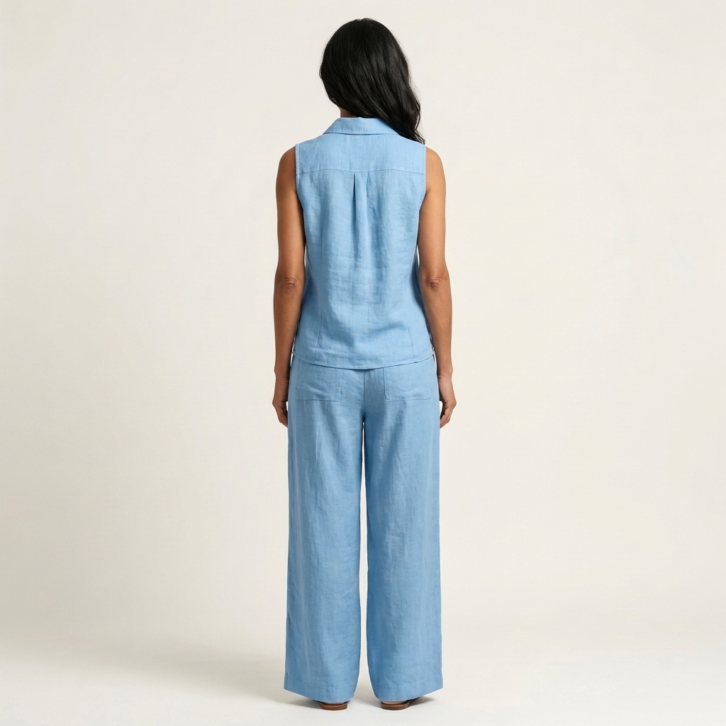 Honorata™ | Conjunto de Top Cruzado y Pantalón Ancho