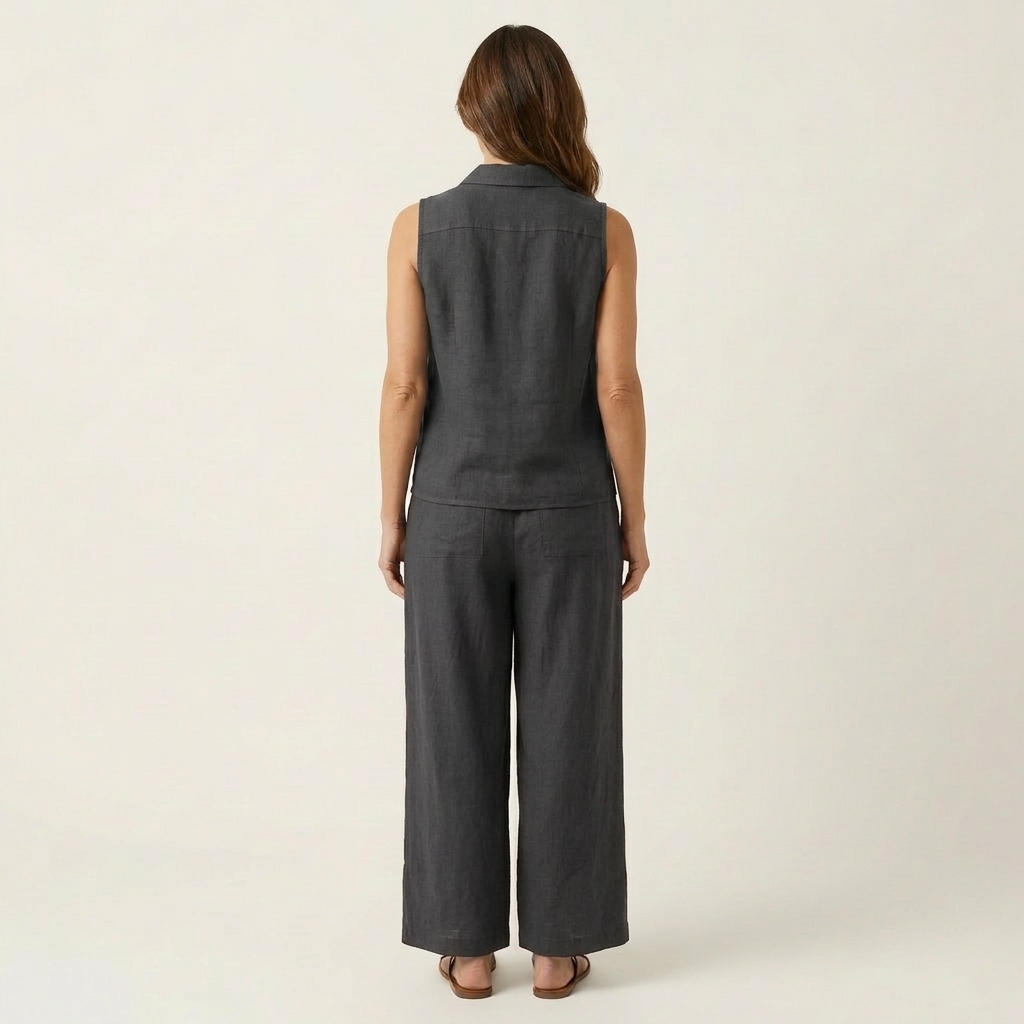Honorata™ | Conjunto de Top Cruzado y Pantalón Ancho