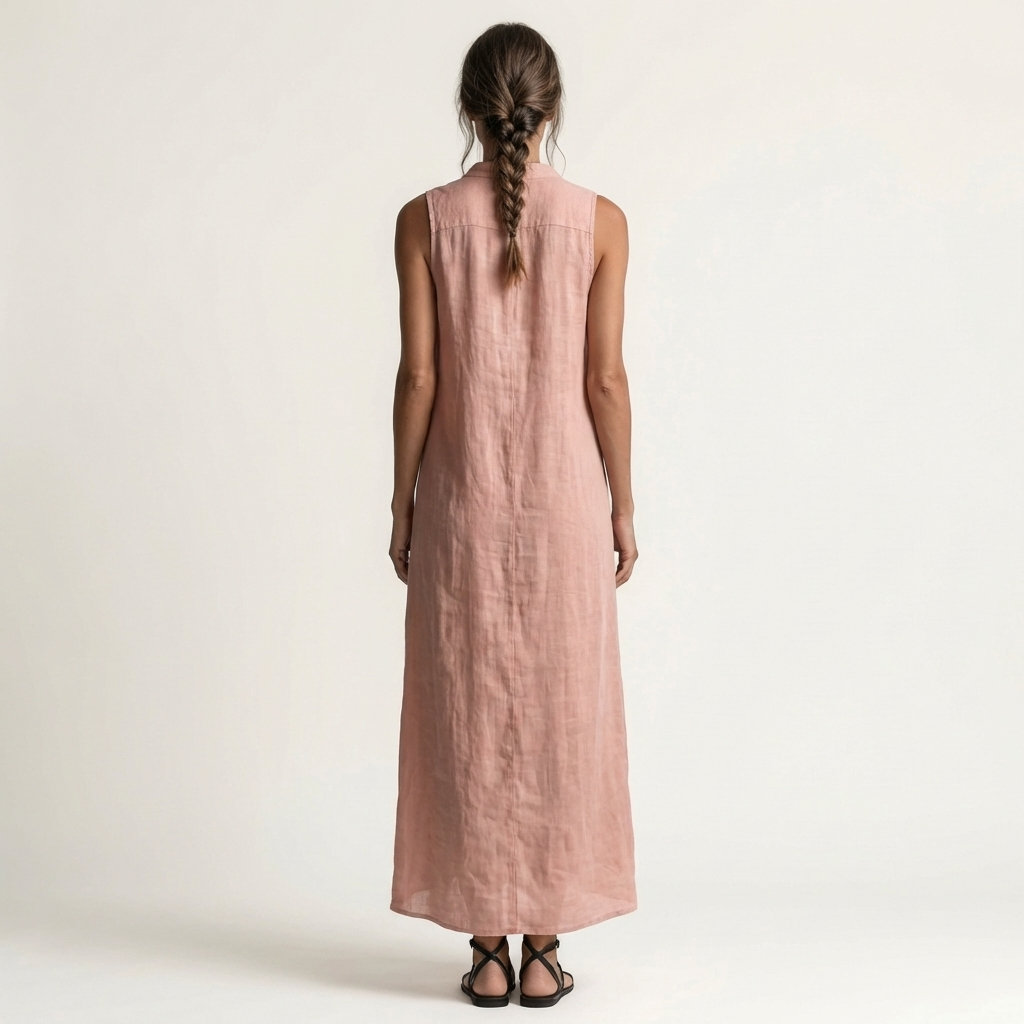 Maribel™ | Vestido Largo con Capucha y Botones