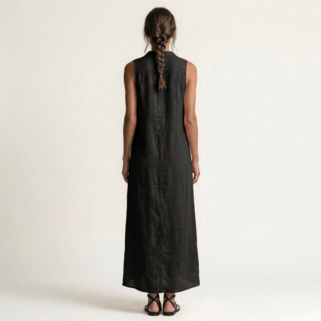 Maribel™ | Vestido Largo con Capucha y Botones