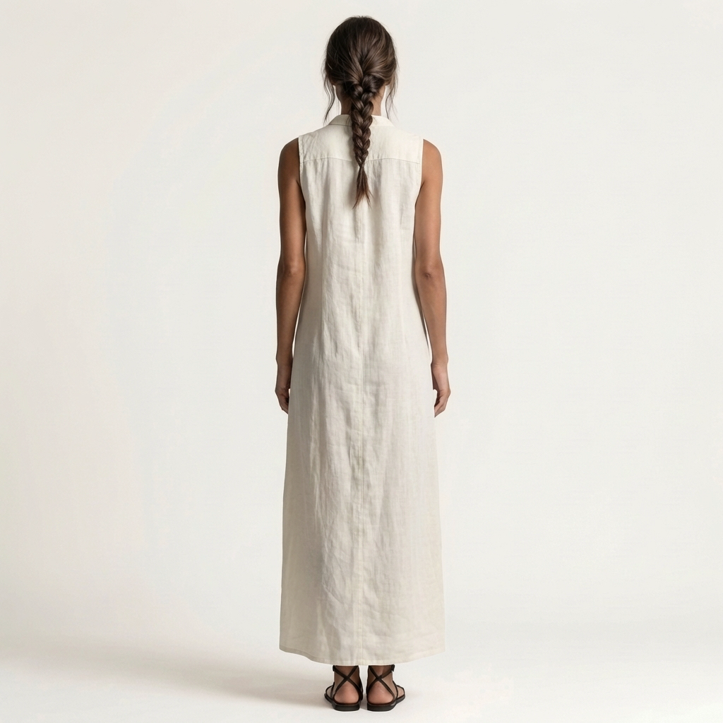 Maribel™ | Vestido Largo con Capucha y Botones