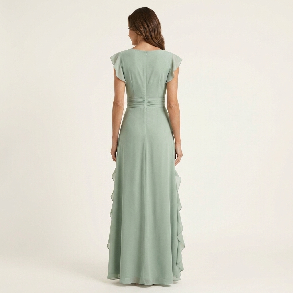 Leonor™ | Vestido Largo de Volante en Cascada