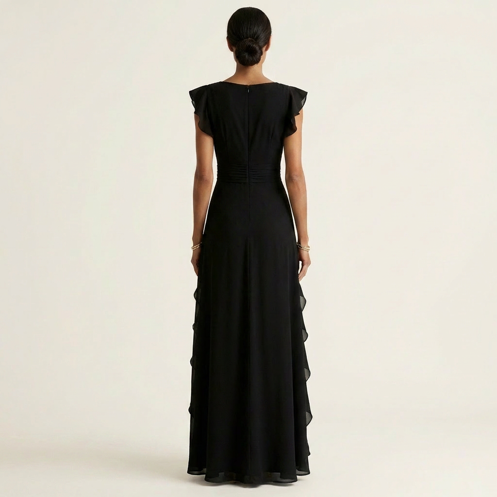 Leonor™ | Vestido Largo de Volante en Cascada