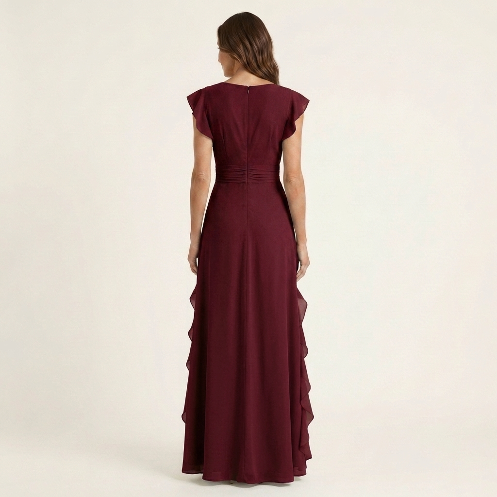 Leonor™ | Vestido Largo de Volante en Cascada