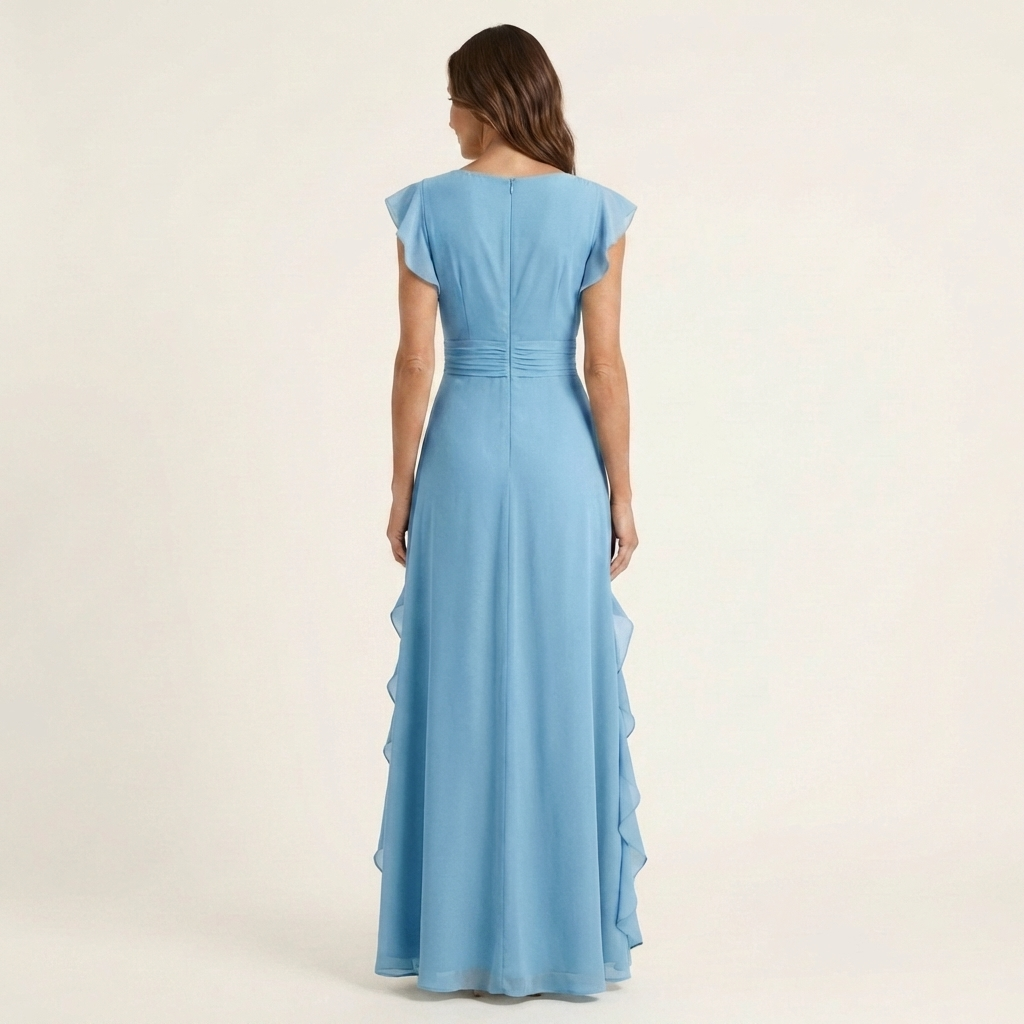 Leonor™ | Vestido Largo de Volante en Cascada