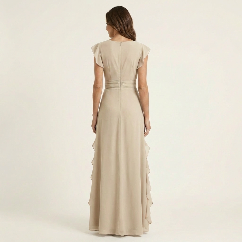 Leonor™ | Vestido Largo de Volante en Cascada