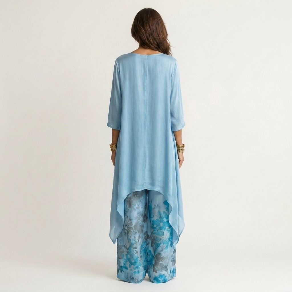 Carola™ | Conjunto de Túnica y Pantalón Floral