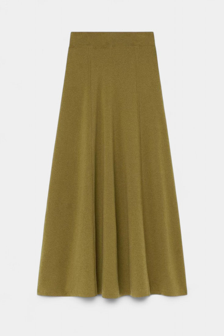 Patricia Conjunto de Suéter de Cuello Alto y Falda Maxi