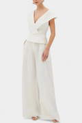 Hayden Conjunto Top Asimétrico y Pantalón Palazzo