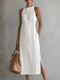 Jimena™ | Vestido Midi con Cuello Mao