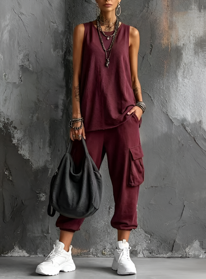Valeriana™ | Conjunto Casual con Bolsillos