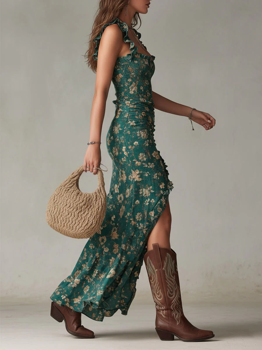 Zaída™ | Vestido Largo Boho Retó