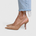 Leonor™ | Escarpín Slingback de Tacón Fino y Puntera Afilada