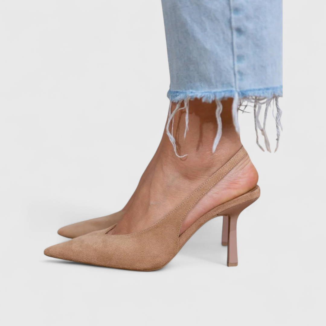 Leonor™ | Escarpín Slingback de Tacón Fino y Puntera Afilada
